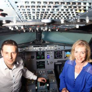 Flugangst heilen - im Cockpit (Foto)